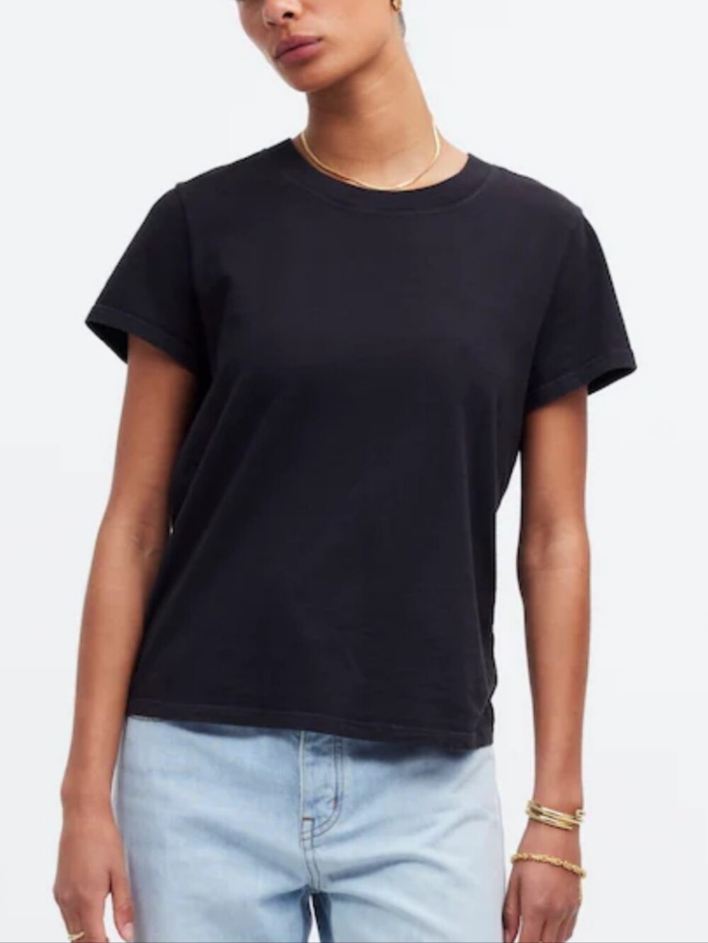 Madewell Premium Standard The Shrunken Tee, Sz XXS